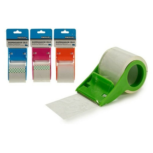 Dispenser Adhesive Tape Transparent (5,5 x 15 x 5,5 cm)