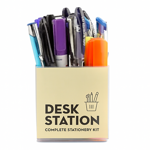  Assorted Office Stationery Items 23 Stationery Items & 1 Pen Stand